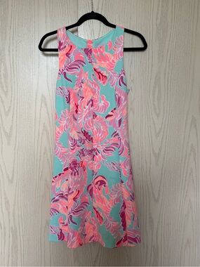 Lilly Pulitzer Love Birds Cove Poolside Fit Flare Sleeveless Size M